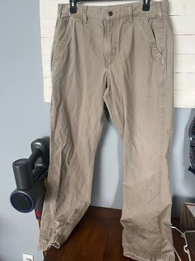 Carhartt Men's Tan Chino Pants - Straight Leg 34x34